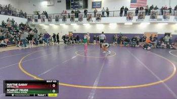 126 lbs Quarterfinal - Scarlet Frude, Lander Middle School vs Maythe Garay, Greybull MS