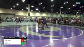 155 lbs Semis & 1st Wrestleback (8 Team) - Kendy Sierra, CLAW vs Kiley Vinson, Charlie`s Angels-FL Blk