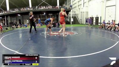 118 lbs Placement Matches (8 Team) - Megan Vasquez, Kansas vs Danika Castrejon, Virginia