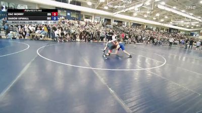 148-160 lbs Quarterfinal - Zac Morby, Sanderson Wrestling Academy vs Daron Upwall, Defiant Wrestling Club