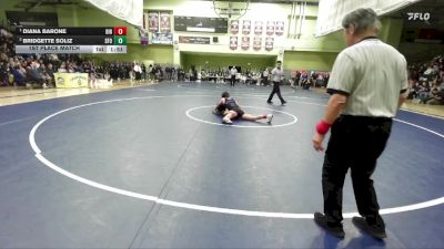 115 lbs 1st Place Match - Diana Barone, BIRMINGHAM vs Bridgette Soliz, SAN FERNANDO