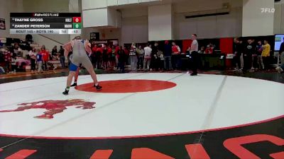Boys 190 lbs 3rd Place Match - Zander Peterson, Manhattan vs Thayne Gross, Holton