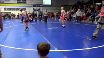 157 lbs 7th Place Match - Tate Woods, North Linn vs Sawyer Kirby, Williamsburg