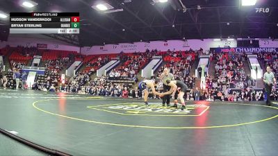 126 lbs Semifinals (8 Team) - Bryan Sterling, Dundee HS vs Hudson VanderKooi, Allegan HS