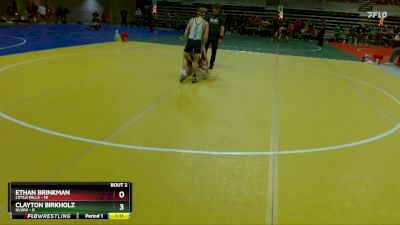 115 lbs Quarterfinals (8 Team) - Ethan Brinkman, Little Falls vs Clayton Birkholz, HLWW
