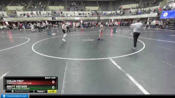 112 lbs 3rd Place Match - Brett Kiecker, JARO WRESTLING ACADEMY vs Collin Frey, Evansville Wrestling Club