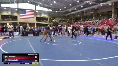 157 lbs Quarterfinal - Max Harris, KS vs Ethan Harvey, IL