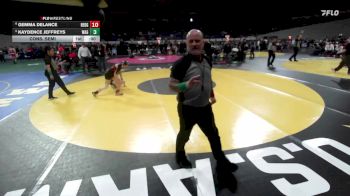 6A/5A Girls 105 Cons. Semi - Gemma DeLance, Redmond Girls vs Kaydence Jeffreys, West Albany Girls