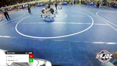 92 lbs Semifinal - Jaikob Yaffe, Owasso Takedown Club vs Camila Alvarez, Cardinal Wrestling Club