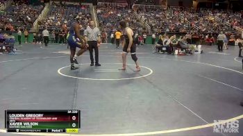 3A 220 lbs Cons. Round 1 - Louden Gregory, Central Academy Of Technology And Arts vs Xavier Wilson, Eastern Guilford