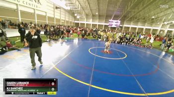 45 lbs Semis & Wb (16 Team) - Oaken Lorance, Warriors Of Christ vs KJ Sanchez, Sanderson Wrestling Academy