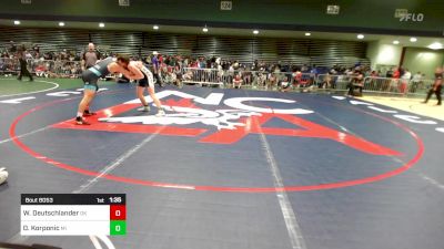 144 lbs Round Of 128 - Will Deutschlander, OK vs Dallas Korponic, MI