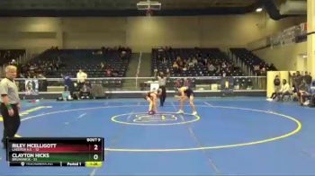 106 lbs 2nd Wrestleback (8 Team) - Riley McElligott, Lassiter H.S. vs Clayton Hicks, Brunswick