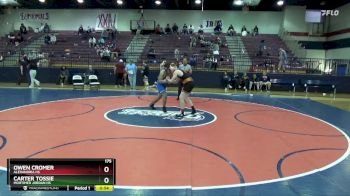 175 lbs Consolation Bracket - Carter Tossie, Mortimer Jordan HS vs Owen Cromer, Alexandria HS