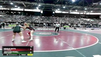 120 lbs Cons. Round 3 - Kenslie Watts, San Clemente vs Gretchen Fewell, Crook County