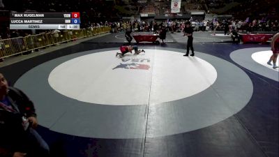 96 lbs Semis - Max Kugelman, Yuba Sutter Combat Wrestling Club vs Lucca Martinez, Rough House Wrestling