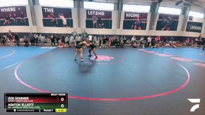 132 lbs Quarterfinal - Ashton Elliott, All American Wrestling Club vs Zoe Sonnier, Legacy Wrestling Club