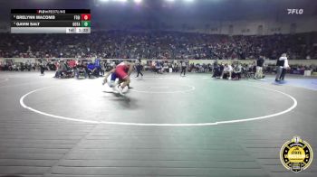 B4A-165 lbs Cons. Round 1 - Brelynn Macomb, Ft. Gibson vs Gavin Salt, Oologah-Talala