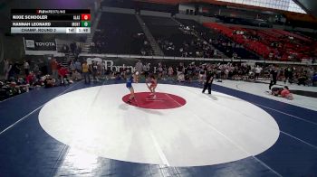 110 lbs Champ. Round 2 - Nixie Schooler, Alaska vs Hannah Leonard, Montana