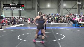 115 lbs Semifinal - Brooklyn Simpson, Kansas Young Guns vs Sophia Arredondo, Jackson CO