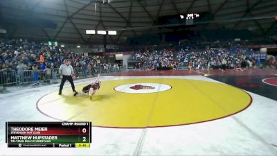 63 lbs Champ. Round 1 - Theodore Meier, Stevenson Mat Club vs Matthew Hufstader, Tri-Town Bullyz Wrestling