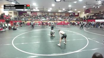 120 lbs Semifinal - Teran Tracy, Raft River vs Holten Crane, Bishop Kelly High School