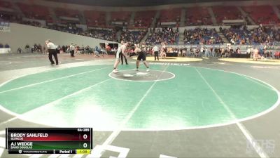 6A-285 lbs Quarterfinal - Brody Sahlfeld, Glencoe vs AJ Wedge, David Douglas