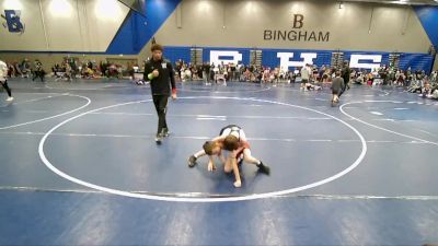 72 lbs Quarterfinal - Mikhail Smoglyuk, Bonneville Wrestling Club vs Atlas Trout, Wasatch Wrestling Club