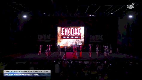 Modern American Cheer - Pink [2025 L1.1 Youth - PREP - D2 - Medium Day 1] 2025 Encore Grand Nationals
