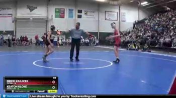 113 lbs Semis & 1st Wrestleback (8 Team) - Keaton Kloke, David City vs Drew Krajicek, Yutan