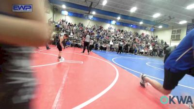 43 lbs Round Of 16 - Jackson Purvis, Owasso Takedown Club vs Dawsyn Hawkins, Hulbert