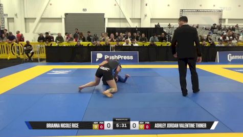 Ashley Jordan Valentine Thiner vs Brianna Nicole Rice 2025 World IBJJF Jiu-Jitsu No-Gi Championship