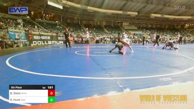 110 lbs 5th Place - Bryce Siem, Minnesota Elite vs Slayden Hunt, Shelton Wrestling Academy