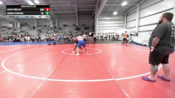 220 lbs Rr Rnd 3 - Jack Welch, Kempsville Wrestling Club vs Jamin Portee, The Fort Hammers Maroon
