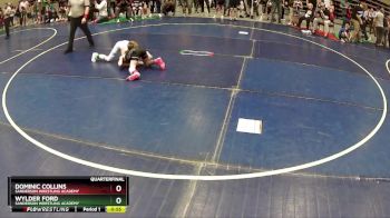 61 lbs Quarterfinal - Dominic Collins, Sanderson Wrestling Academy vs Wylder Ford, Sanderson Wrestling Academy