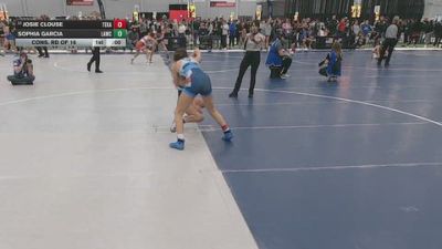 130 lbs Cons. Rd Of 16 - Josie Clouse, Team Kansas vs Sophia Garcia, Lancer WC
