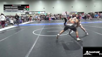 165 lbs Champ. Round 1 - Abraham Starnes, WTC vs Mason Rohleder, Ellis Kids