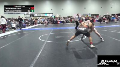 165 lbs Champ. Round 1 - Abraham Starnes, WTC vs Mason Rohleder, Ellis Kids