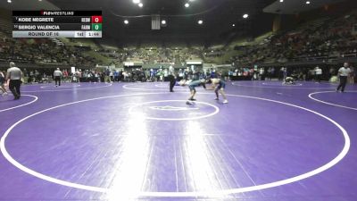 122 lbs Round Of 16 - Kobe Negrete, Redwood vs Sergio Valencia, Farmersville