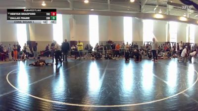 88 lbs Cons. Round 1 - Dallas Frame, 84 Athletes vs Kenyan Bradford, Tabb Wrestling Club