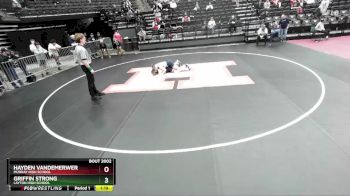 147 lbs Champ. Round 1 - Hayden VanDeMerwer, Murray High School vs Griffin Strong, Layton High School