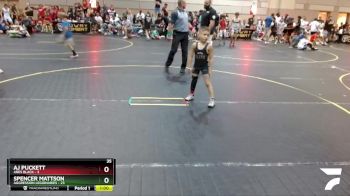 52 lbs Finals (8 Team) - Spencer Mattson, Aggression Legionaries vs AJ Puckett, Ares Black