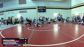 100 lbs Quarterfinal - Nicholas Freeze, Midwest Regional Training Center vs Karson Bachelder, Maurer Coughlin Wrestling Club