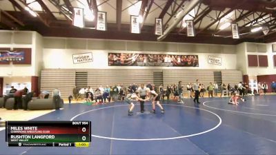 117 lbs Cons. Round 4 - Miles White, Champions Wrestling Club vs Rushton Langford, West Valley