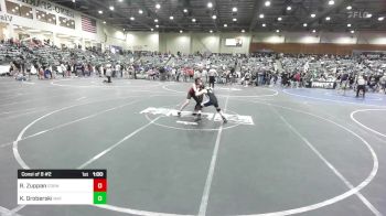 86 lbs Consi Of 8 #2 - Reese Zuppan, Corning Sharks vs Kolten Groberski, Mat Time