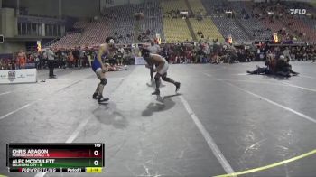 149 lbs Placement (4 Team) - Alec McDoulett, Oklahoma City vs Chris Aragon, Morningside (Iowa)