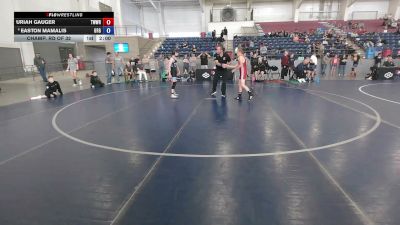 92 lbs Champ. Rd Of 32 - Uriah Gauger, TW Wrestling vs Easton Mamalis, Green River Grapplers