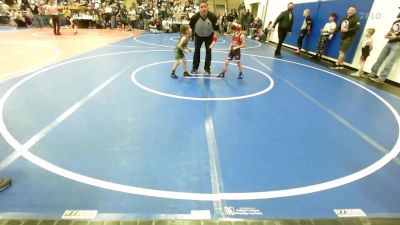 46 lbs Round Of 32 - Jaxon Shepard, Owasso Takedown Club vs Miko Flynn, Brushy Wrestling Club