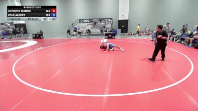 157 lbs Anthony Manno, California Blue vs Cole Albert, Pennsylvania Blue