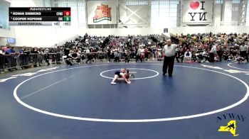 50 lbs Quarterfinal - Cooper Hopkins, Club Not Listed vs Ronan Simmons, Carmel Youth Wrestling Club